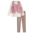 Mädchen Set mit Shirt, Weste und Leggings für 22,99 € bei Ernstings family im Angebot Mädchen Set mit Shirt, Weste und Leggings im aktuellen Ernstings family Prospekt