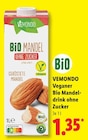 Veganer Bio Mandeldrink ohne Zucker Angebote von Vemondo bei Lidl Heilbronn für 1,35 €