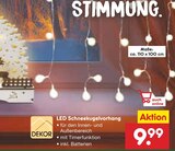 Vorhang im Netto Marken-Discount Prospekt LED Schneekugelvorhang von DEKOR im aktuellen Netto Marken-Discount Prospekt für 9,99 €