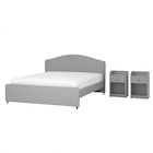 Schlafzimmermöbel 3er-Set Vissle grau von HAUGA im aktuellen IKEA Prospekt