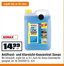 Antifrost- und Klarsicht-Konzentrat bei OBI in Leipzig Antifrost- und Klarsicht-Konzentrat im Angebot bei OBI Leipzig für 14,99 €