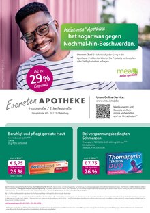 mea - meine apotheke Oldenburg Prospekt der aktuellen Woche, gültig von 01.05.2023 bis 31.05.2023 Aktueller mea - meine apotheke Oldenburg Prospekt "Unsere Mai-Angebote" mit 4 Seiten