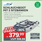 Schlauchboot mit 2 Sitzbänken im Angebot bei Marktkauf in Esslingen Schlauchboot mit 2 Sitzbänken Angebote von Art Sport bei Marktkauf Esslingen für 379,99 €