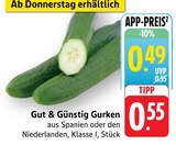 Gurken bei E center im Prospekt "" für 0,49 €