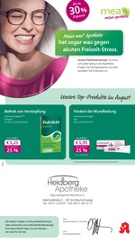 Aktueller mea - meine apotheke Apotheken Prospekt in Hornburg und Umgebung, "Unsere August-Angebote" mit 4 Seiten, 01.08.2025 - 31.08.2025