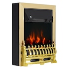 HOMCOM Elektrischer-Kamin 820-043 gold schwarz Metall Kunststoff B/H/T: ca. 48x59x18,5 cm ca. 2000 W  im aktuellen POCO Prospekt für 125,99 €