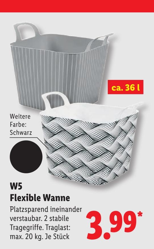 Flexible Wanne