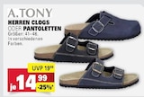 Herren Clogs Angebote von A.TONY bei E center Wiesbaden für 14,99 €
