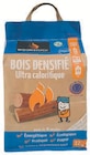 Sac de 8 bûches de bois densifié - WOODSTOCK en promo chez Super U Limoges à 5,99 €