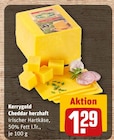 Cheddar herzhaft Angebote von Kerrygold bei REWE Nordhausen für 1,29 €
