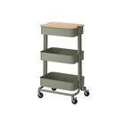 Servierwagen mit Abdeckung graugrün von RÅSKOG / NORRÅVA im aktuellen IKEA Prospekt