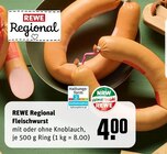 Fleischwurst Angebote von REWE Regional bei REWE Bocholt für 4,00 €