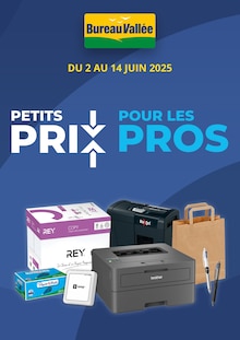 Prospectus Bureau Vallée en cours, "PETITS PRIX POUR LES PROS", page 1 sur 1