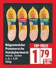 Pommersche Gutsleberwurst von Rügenwalder für 1,79 € bei EDEKA im Angebot Pommersche Gutsleberwurst von Rügenwalder im aktuellen EDEKA Prospekt