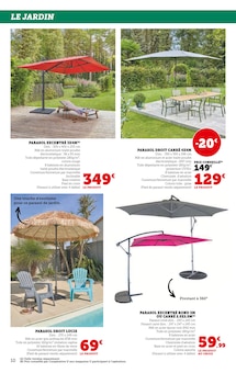 Promo Parasol dans le catalogue Hyper U du moment à la page 10
