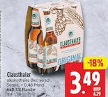 Clausthaler von Clausthaler für 3,49 € bei EDEKA im Angebot Clausthaler von Clausthaler im aktuellen EDEKA Prospekt