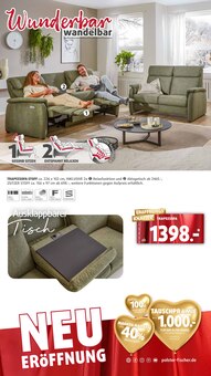Sitzmöbel im Polstermöbel Fischer Prospekt "Spektakuläre Neueröffnung" mit 31 Seiten (Regensburg)