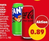 Aktuelles Fanta oder Coca-Cola Angebot bei Penny in Wesel ab 0,89 €