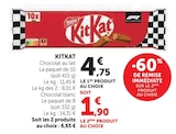 Chocolat au lait - KitKat en promo chez U Express Anglet à 1,90 €
