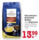 Schüümli Kaffee Angebote von Schweitzers bei E center Mainz für 13,99 €