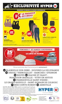 Promo Literie dans le catalogue Hyper U du moment à la page 60