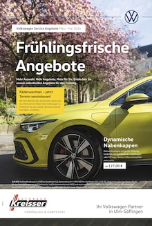 Volkswagen Prospekt Frühlingsfrische Angebote mit  Seite in Dornstadt und Umgebung