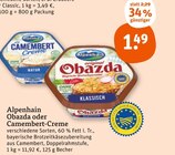Obazda oder Camembert-Creme von Alpenhain im aktuellen tegut Prospekt für 1,49 €
