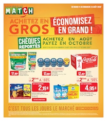 Catalogue Supermarchés de Supermarchés Match à Ingwiller Prospectus Supermarchés Match à Ingwiller, "ACHETEZ EN GROS ÉCONOMISEZ EN GRAND !", 8 pages, 11/08/2026 - 23/08/2026