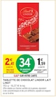 Tablette de chocolat Lindor lait - Lindt dans le catalogue Intermarché