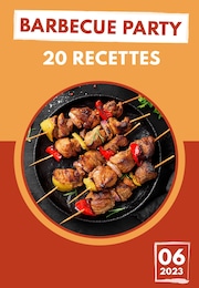 Prospectus Recettes "Barbecue party : 20 recettes", 1 page, 31/05/2023 - 28/06/2023