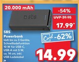 Powerbank bei Kaufland im Bad Salzungen Prospekt für 14,99 €