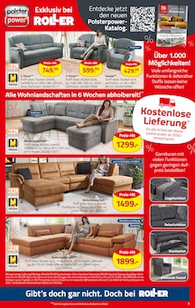 Sofa im ROLLER Prospekt "Gibt´s doch gar nicht. Doch bei ROLLER!" mit 26 Seiten (Wiesbaden)