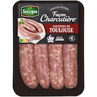 4 saucisses de Toulouse façon charcutière SOCOPA en promo chez Carrefour Créteil à 3,29 €