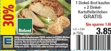 Dinkel-Brot im Angebot bei EDEKA in Falkensee Dinkel-Brot Angebote von Bioland bei EDEKA Falkensee für 3,85 €