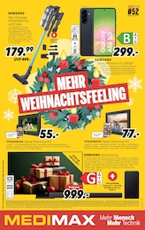 MEDIMAX Prospekt "MEHR WEIHNACHTSFEELING", 8 Seiten, 19.12.2025 - 19.12.2025 Aktueller MEDIMAX Prospekt, "MEHR WEIHNACHTSFEELING", mit Angeboten der Woche, gültig von 19.12.2025 bis 19.12.2025