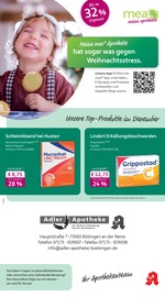 mea - meine apotheke Apotheken Prospekt der aktuellen Woche mit 4 Seiten, gültig von 01.12.2025 bis 31.12.2025, in Heubach und Umgebung Aktueller mea - meine apotheke Apotheken Prospekt in Heubach und Umgebung, "Unsere Dezember-Angebote" mit 4 Seiten, 01.12.2025 - 31.12.2025