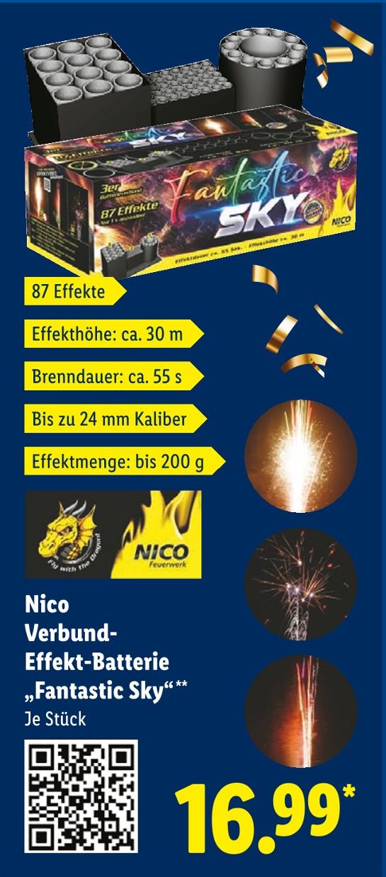 Verbund-Effekt-Batterie Fantastic Sky