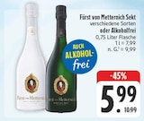Sekt verschiedene Sorten Angebote von Fürst von Metternich bei EDEKA Bautzen für 5,99 €