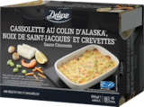 Cassolette au colin d'Alaska, noix de Saint-Jacques et crevettes - Deluxe en promo chez Lidl Poitiers à 7,69 €