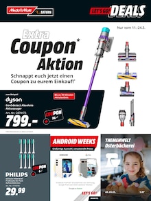 Aktueller MediaMarkt Saturn Prospekt "Extra Coupon Aktion" Seite 1 von 12 Seiten für Braunschweig
