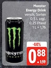 Energy Drink im EDEKA Prospekt Energy Drink von Monster im aktuellen EDEKA Prospekt für 0,88 €
