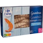 Gambas sauvages entières crues surgelées - CARREFOUR EXTRA en promo chez Carrefour Versailles à 21,99 €