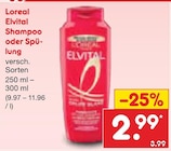 Elvital Shampoo oder Spülung im Angebot bei Netto Marken-Discount in Potsdam Elvital Shampoo oder Spülung Angebote von Loreal bei Netto Marken-Discount Potsdam für 2,99 €