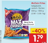 Max Crunch Skinny Fries Angebote von McCain bei Netto Marken-Discount Hannover für 1,79 €