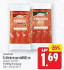Schinkenspezialitäten von Abraham für 1,69 € bei E center im Angebot Schinkenspezialitäten von Abraham im aktuellen E center Prospekt