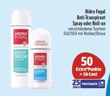 Anti-Transpirant Spray oder Roll-on Angebote von Hidro Fugal bei EDEKA Gera