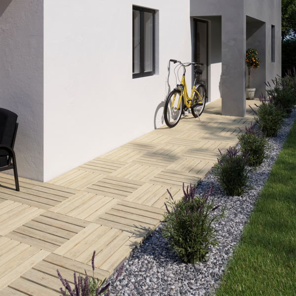 Dalle  verte en pin "durance"