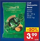 Weihnachts-Beutel Angebote von Lindt bei Netto Marken-Discount Amberg für 3,99 €