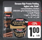 High Protein Pudding, Joghurt oder Drink bei EDEKA im Aue Prospekt für 1,00 €