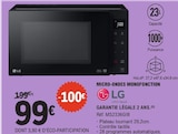 Micro-ondes monofonction - LG - E.Leclerc à Épinal Micro-ondes monofonction - LG en promo chez E.Leclerc Épinal à 99,00 €